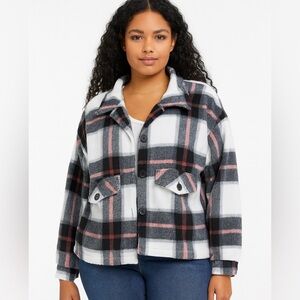 SHEIN Women's Super Soft Plaid Fleece